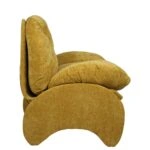 Πολυθρόνα ANANKE Κίτρινο Ύφασμα/Μέταλλο/Ξύλο 85x78x84cm