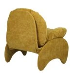 Πολυθρόνα ANANKE Κίτρινο Ύφασμα/Μέταλλο/Ξύλο 85x78x84cm