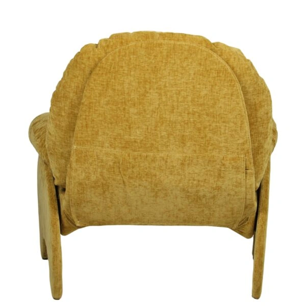 Πολυθρόνα ANANKE Κίτρινο Ύφασμα/Μέταλλο/Ξύλο 85x78x84cm