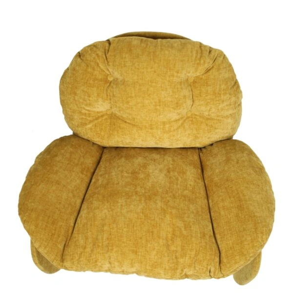 Πολυθρόνα ANANKE Κίτρινο Ύφασμα/Μέταλλο/Ξύλο 85x78x84cm