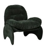 Πολυθρόνα ANANKE Πράσινο Ύφασμα/Μέταλλο/Ξύλο 85x78x84cm