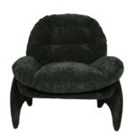 Πολυθρόνα ANANKE Πράσινο Ύφασμα/Μέταλλο/Ξύλο 85x78x84cm