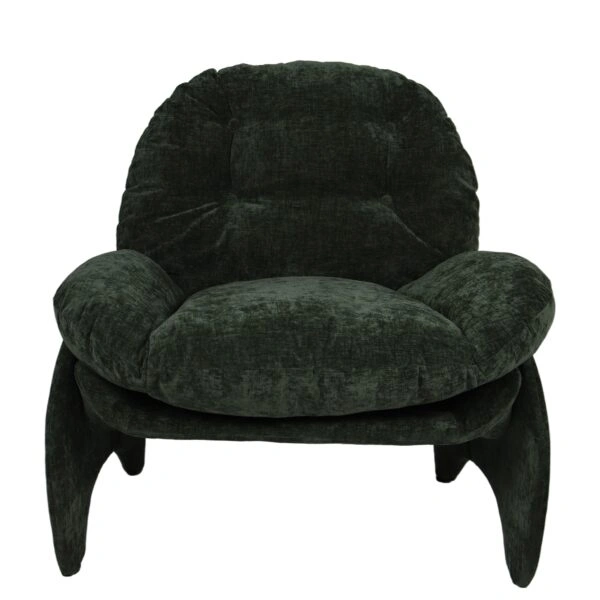 Πολυθρόνα ANANKE Πράσινο Ύφασμα/Μέταλλο/Ξύλο 85x78x84cm