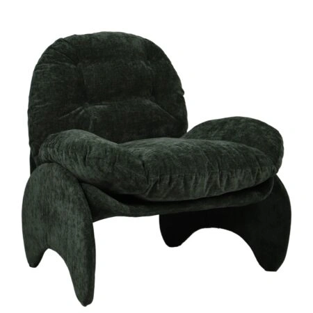 Πολυθρόνα ANANKE Πράσινο Ύφασμα/Μέταλλο/Ξύλο 85x78x84cm