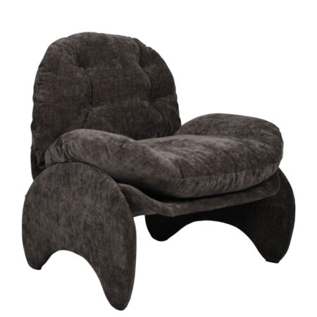 Πολυθρόνα ANANKE Γκρι Ύφασμα/Μέταλλο/Ξύλο 85x78x84cm