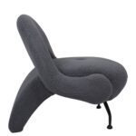 Πολυθρόνα PASIPHAE Γκρι Ύφασμα/Μέταλλο/Ξύλο 80x86x80cm