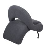 Πολυθρόνα PASIPHAE Γκρι Ύφασμα/Μέταλλο/Ξύλο 80x86x80cm