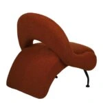 Πολυθρόνα PASIPHAE Πορτοκαλί Ύφασμα/Μέταλλο/Ξύλο 80x86x80cm