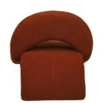 Πολυθρόνα PASIPHAE Πορτοκαλί Ύφασμα/Μέταλλο/Ξύλο 80x86x80cm