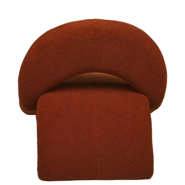 Πολυθρόνα PASIPHAE Πορτοκαλί Ύφασμα/Μέταλλο/Ξύλο 80x86x80cm