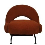 Πολυθρόνα PASIPHAE Πορτοκαλί Ύφασμα/Μέταλλο/Ξύλο 80x86x80cm