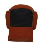 Πολυθρόνα PASIPHAE Πορτοκαλί Ύφασμα/Μέταλλο/Ξύλο 80x86x80cm