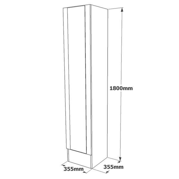 Στήλη Xara  oak 35.5x35.5x180εκ