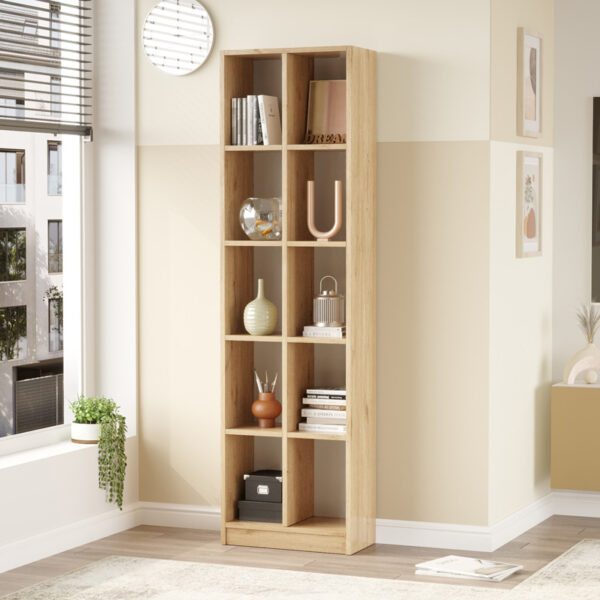 Βιβλιοθήκη Oteca 10θέσεων  oak 51.1x25.4x180εκ