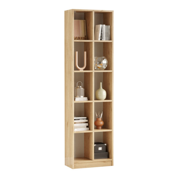 Βιβλιοθήκη Oteca 10θέσεων  oak 51.1x25.4x180εκ