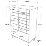 Παπουτσοθήκη Kinga 5ραφιών σε λευκή απόχρωση 72x35.5x105.6εκ
