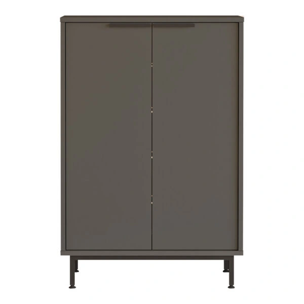 Παπουτσοθήκη Kinga 5ραφιών  σε ανθρακί απόχρωση 72x35.5x105.6εκ