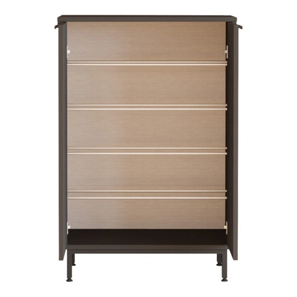 Παπουτσοθήκη Kinga 5ραφιών  σε ανθρακί απόχρωση 72x35.5x105.6εκ