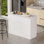 Τραπέζι-πάγκος κουζίνας Kogile  σε λευκή απόχρωση 120x60x88.2εκ