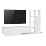 Σύνθετο σαλονιού Damon σε λευκή απόχρωση 211.2x29.5x123.6εκ