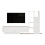 Σύνθετο σαλονιού Damon σε λευκή απόχρωση 211.2x29.5x123.6εκ