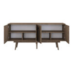 Μπουφές Salonde καρυδί μελαμίνης-καρυδί pp πόδι 180x40x82.6εκ