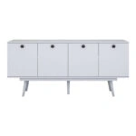 Μπουφές Salonde  λευκό μελαμίνης-λευκό pp πόδι 180x40x82.6εκ