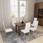 Τραπέζι Quiin  επεκτεινόμενο καρυδί 120-164x70x73.5εκ