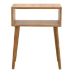 Κομοδίνο Hank σε φυσική απόχρωση 45x30x60εκ