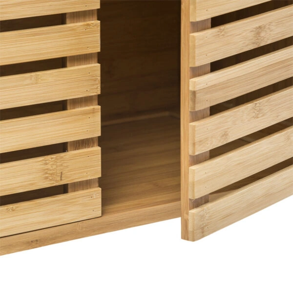 Πάγκος-ντουλάπι μπάνιου Sicela χρώμα φυσικό 60x28x80εκ