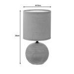 Επιτραπέζιο φωτιστικό PWL-1210 Ε14 60W κεραμικό χακί Φ13x25εκ