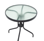 Τραπεζαρία Calan-Watson σετ 3τεμ  μέταλλο μαύρο-textilene μαύρο Φ60x70εκ