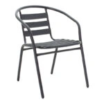 Τραπεζαρία Valor-Tade σετ 5τεμ μέταλλο μαύρο-γυαλί 110x60x70εκ