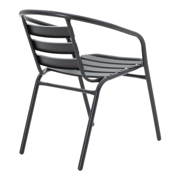 Τραπεζαρία Valor-Tade σετ 5τεμ μέταλλο μαύρο-γυαλί 110x60x70εκ