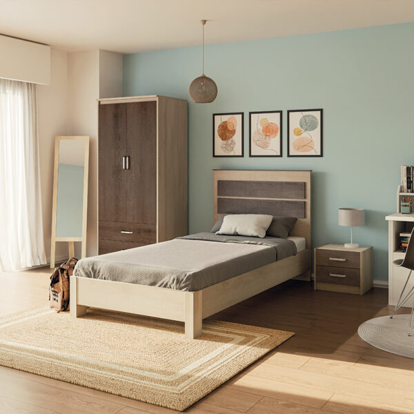 Φοιτητικό πακέτο επίπλων κρεβατοκάμαρας Comfort  σετ 3τεμ