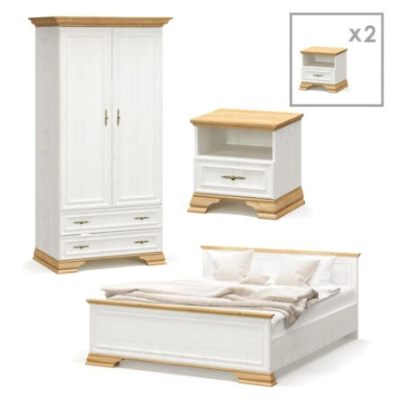 Φοιτητικό πακέτο επίπλων υπνοδωματίου Dreams 1  σετ 4 τμχ