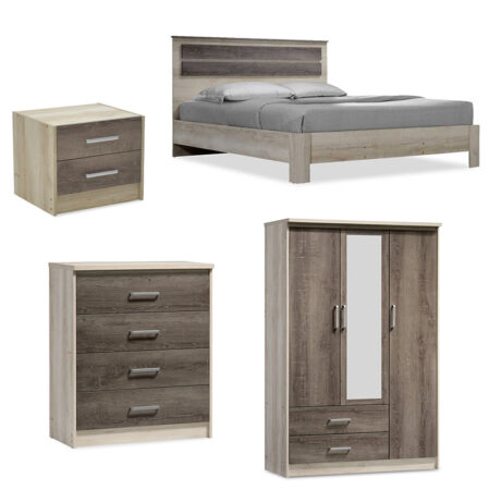 Φοιτητικό πακέτο επίπλων υπνοδωματίου DreamCatcher 4 pakoworld σετ 4 τμχ