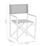 Τραπεζαρία Mabu-Nares σετ 7τεμ  λευκό αλουμίνιο και plywood σε φυσικό χρώμα 180x90x72.5εκ