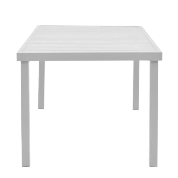 Τραπεζαρία Kliton-Pino σετ 7τεμ  αλουμίνιο σε λευκή απόχρωση 150x80x74εκ