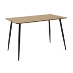 Τραπεζαρία Ezra-Cuba σετ 5τεμ pp-mdf σε μαύρη απόχρωση 120x70x76εκ