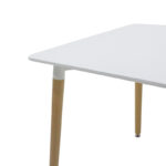 Φοιτητικό πακέτο επίπλων κουζίνας Deli  σετ 5τεμ σε λευκή απόχρωση 80x80x76εκ