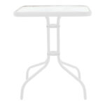 Τραπεζαρία Watson-Monasty  σετ 3τεμ μέταλλο σε λευκή απόχρωση