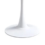 Τραπεζαρία Elijah-Bella  σετ 3τεμ σε λευκή-μπεζ απόχρωση Φ60x74εκ