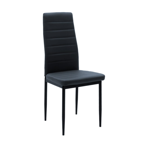 Τραπεζαρία Cuba-Parker  σετ 5τεμ mdf σε sonoma-μαύρη απόχρωση 120x70x76cm