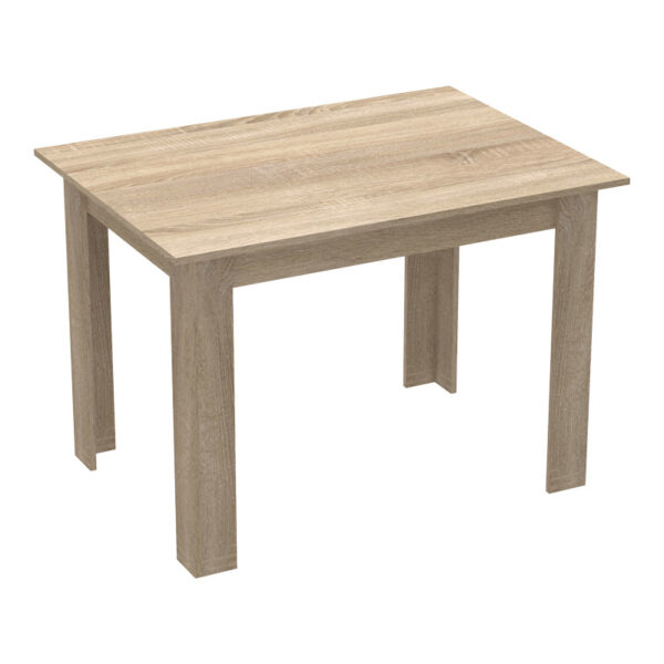 Τραπεζαρία Manka-Parker σετ 5τεμ mdf σε μαύρη-sonoma απόχρωση 110x80x77εκ