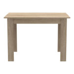 Τραπεζαρία Manka-Parker σετ 5τεμ mdf σε μαύρη-sonoma απόχρωση 110x80x77εκ