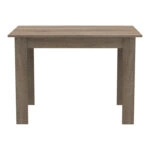 Τραπεζαρία Manka-Parker  σετ 5τεμ mdf σε μαύρη-sonoma truffle απόχρωση 110x80x77εκ