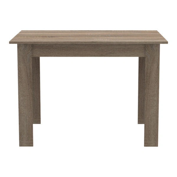 Τραπεζαρία Manka-Parker  σετ 5τεμ mdf σε μαύρη-sonoma truffle απόχρωση 110x80x77εκ