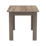 Τραπεζαρία Manka-Parker  σετ 5τεμ mdf σε μαύρη-sonoma truffle απόχρωση 110x80x77εκ