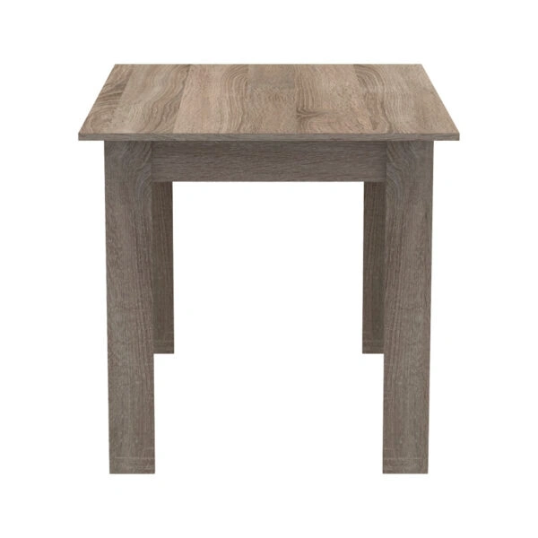 Τραπεζαρία Manka-Parker  σετ 5τεμ mdf σε μαύρη-sonoma truffle απόχρωση 110x80x77εκ